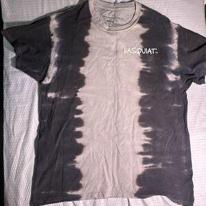Jean-Michel Basquiat Shirt Mens Medium Tie Dye Graphic Dinosaur T-Rex Crown